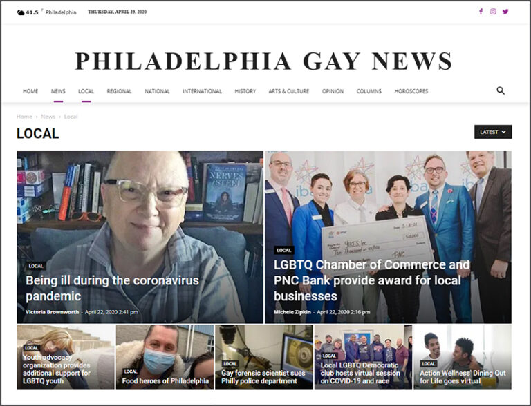 Promotional Spotlight Special Edition Philadelphia Gay News Pennsylvania Newsmedia Association