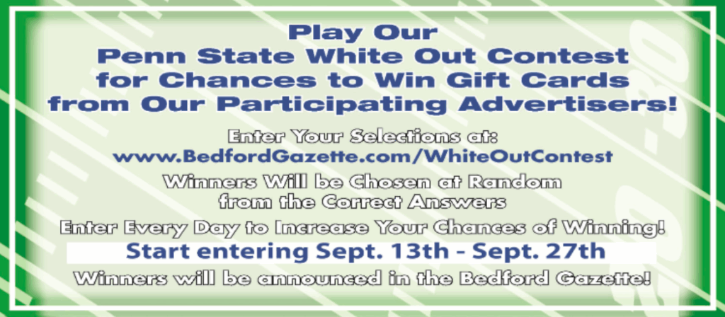 Bedford Gazette Contest