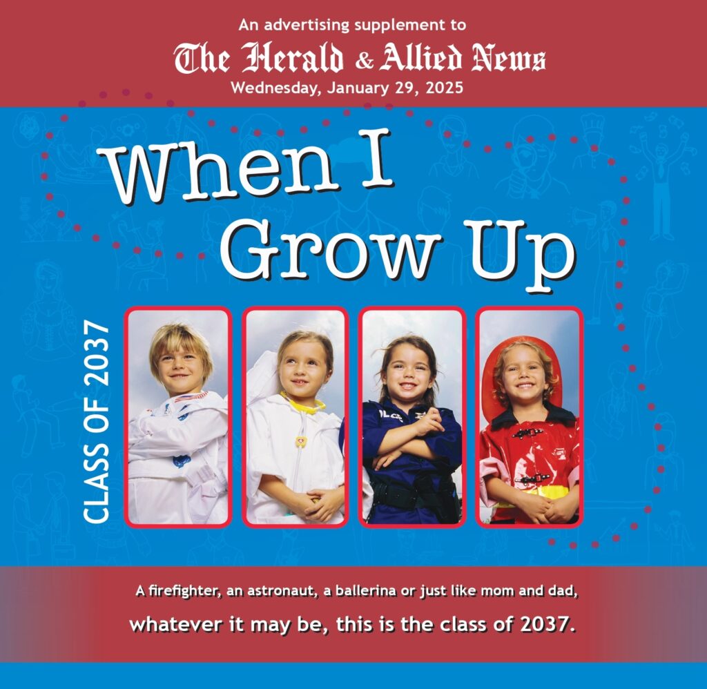 The Herald & Allied News When I Grow Up tabloid